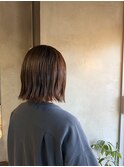 明るめ大人かわいい伸ばしかけボブ