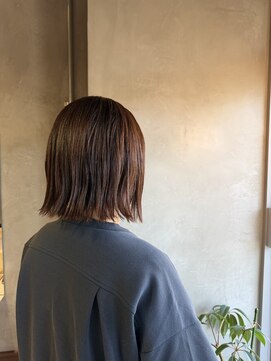フープ 川越(hoop) 明るめ大人かわいい伸ばしかけボブ