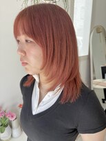 マロウイヴ(mallow eve)&nbsp;《花屋併設の美容院》コーラルオレンジ