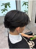 センターパート/メンズ縮毛矯正/曲がる縮毛矯正/毛流れ縮毛矯正