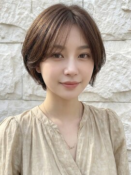 カバーヘア ブリス 戸田公園西口店(COVER HAIR bliss) アッシュブラウンふんわり丸みショートボブ大人可愛いp戸田公園