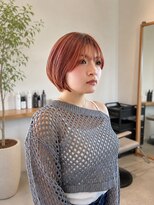 アイノワ 泉佐野店(ainowa)&nbsp;艶感ピンクブラウンショートボブ