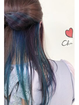 ノラ シンディ(NORA CYNDY) ブルー×ヴァイオレットオーロラインナーカラー☆