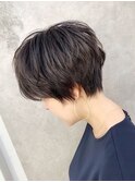 30.40代にオススメくびれマッシュショート×イルミナハイライト