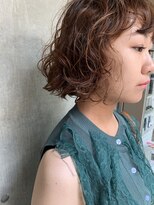 ビビト(bibito) bibito 小顔 切りっぱなしデジタルパーマボブ ソフトソバージュ