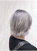 ［Lee京橋］ホワイトシルバーxクールボブ