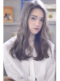 髪質改善cut 透明感ハイトーングレージュ　ダブルカラー【池袋】