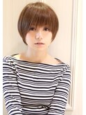 20代30代40代暗めカラーでも可愛いナチュラショートボブ