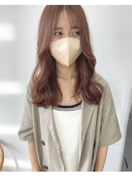 ヘアー アイス 御器所本店(HAIR ICI) 柔らかピンクベージュ