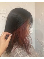 ルッソリベラ 池袋(Lusso libera)&nbsp;インナーカラー　ピンク　池袋◎30代40代50代