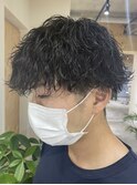 メンズパーマ波巻きスパイラルパーマツイストパーママッシュ
