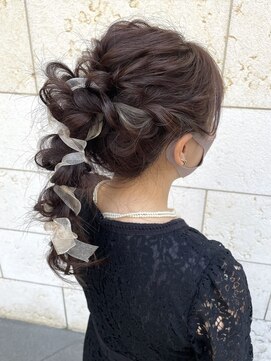 エクー(ECOO) 【       ねじり編みポニーアレンジ　　　　】