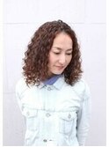 ボブヘアーのスパイラルパーマ