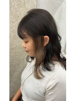 ガルフ 門前仲町(GULF)&nbsp;ふんわりカール/小顔ミディ[インナーカラー/学割U24/門前仲町]