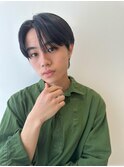 メンズ韓国ヘアー　センターパート/10代20代30代