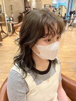 ビュートリアム265(BEAUTRIUM 265) オリーブグレージュ 前髪パーマ イメチェン ミディアムパーマ