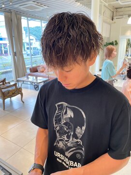 オブジェ シエル(obje't ciel) 【obje't ciel】メンズ/ツイストパーマ/ハイライト【宮崎 太揮】