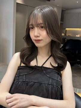 ロンド ロワール 門前仲町(Lond Loire) 韓国レイヤーカット/くびれ巻き/前髪顔周り/セミディ[門前仲町]