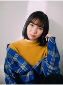 暗髪ワンレンボブ20代/30代/40代/ハレマチ通り