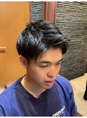 銀座　理容室　爽やかナチュラルショート