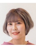 シルバーメッシュ　ショートヘア