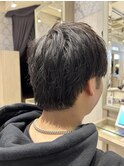30代40代メンズビジネスナチュラルブラウン爽やかツーブロ