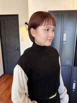 スリー バイ ザサロンフジサワ(THREE by the salon fujisawa)&nbsp;ピンクショートボブ