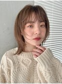 ボブウルフ 似合わせ顔周りカット顔まわりレイヤーカット
