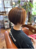 アシンメトリーメッシュカラー
