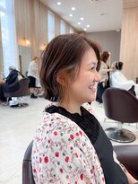 ユウヘアー 千代田橋店(U Hair)&nbsp;レイヤーボブ/イヤリングカラー