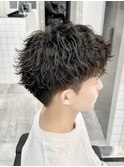 ショートマッシュ×ツイストスパイラルパーマ