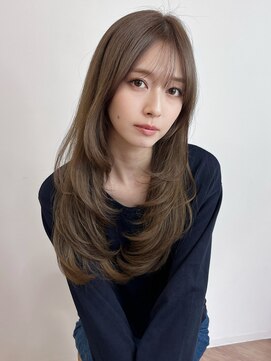 ピープスアンドスー 表参道 渋谷(Peeps&Suu.) 大人目レイヤーカット/赤み消しカラー/艶髪