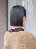 髪質改善ストレート×ナチュラルボブ【担当:ISAO】