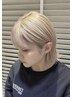 【学生の方にもおすすめ】ケアブリーチダブルカラー前髪顔周りカット¥11000