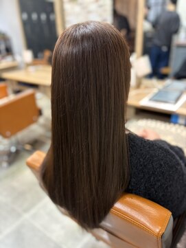 トランクヘアデザイン 大宮(TRUNK hair design) 「美髪矯正｜艶髪レイヤーロング×ナチュラルブラウン
