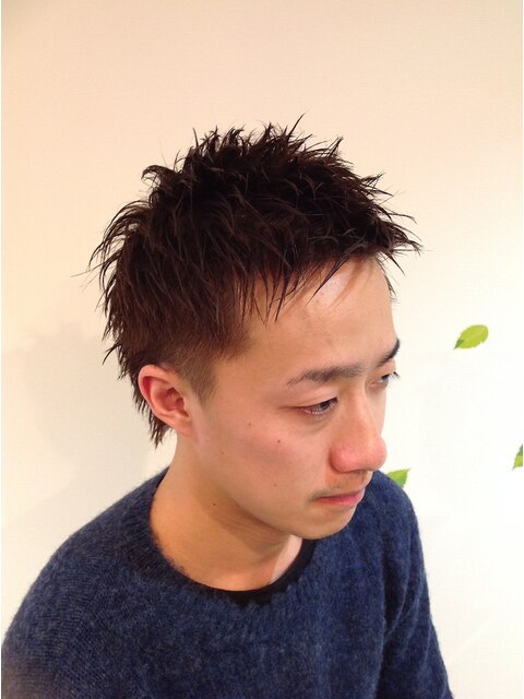 hair supple×メンズ　デザインカットby宍田　￥３８８８～