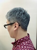 グレイスフル バーバープラチナム 六本木店(Graceful Barber platinum)&nbsp;爽やか清潔感◎魅せる白髪ベリーショートシルバーアッシュ