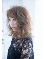 フィガロ ミーナ 東生駒店(FIGARO MINA)&nbsp;【figaro】ゆるかわフェミニンミディウェーブ