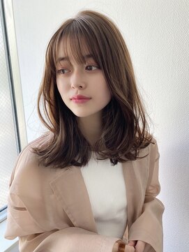 ミチオノザワヘアサロンギンザ 静岡店(Michio Nozawa HAIR SALON Ginza) ゆるっとレイヤー×ラベンダーベージュ