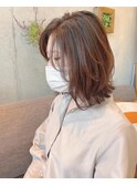 ミディアムヘアの顔まわりイメチェン☆