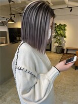 メリー オオサカ(Merly Osaka)&nbsp;外国人風バレイヤージュ_透け感パープルベージュ_