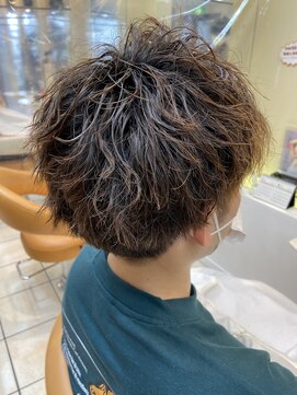 クオリス 上板橋店(QUALIS) ツイストスパイラルパーマ【マッシュ×ツーブロ×刈り上げ】