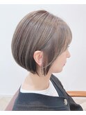 小頭ショートボブ