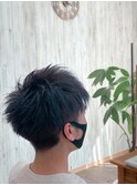 ツーブロックショート