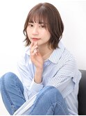 ウェーブ巻きの外ハネボブ