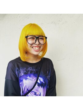 ゴエン ヘアーデザイン(goen hair design) ハイトーンカラー・イエローグラデ