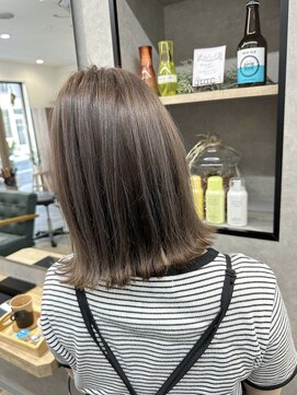 リベストバイジェービー 稲毛(li best. byjb) ピンクベージュ/インナーグレージュ/マチルダボブ/前髪【稲毛】