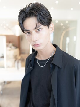 メゾンバイハバナ(maison by HAVANA) モテるメンズ波巻きツーブロック韓国風黒髪マッシュパーマウルフ