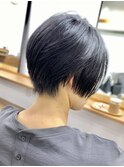 くびレイヤーグレーベージュニュアンスカラー白髪染め白髪ぼかし
