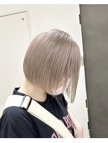 ヲタク(wotaku.)&nbsp;ハイトーンボブミルクティーベージュカラーホワイトベージュ